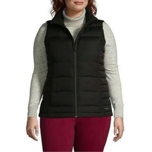 Lands' End Black Down Puffer Vest